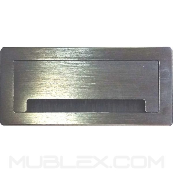 Caja pasacables para mesa Lux gris medio 3