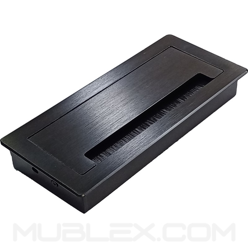 Caja pasacables para mesa Lux plus negro - Mublex Colombia
