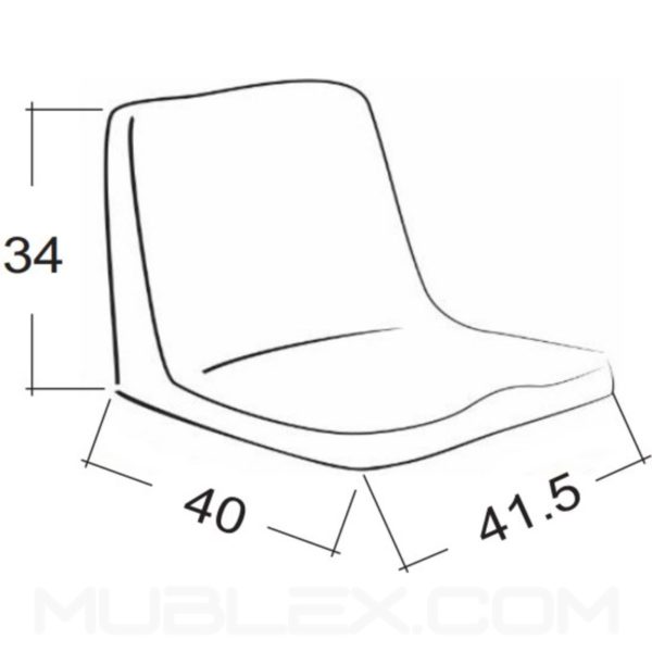 Silla estadio espaldar alto medidas