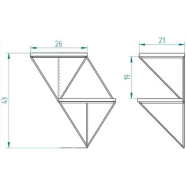 Repisa Triangular 13