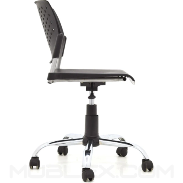 Silla Butterfly giratoria negra cromada 2