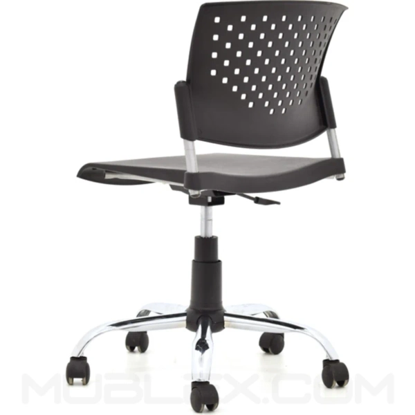 Silla Butterfly giratoria negra cromada 3