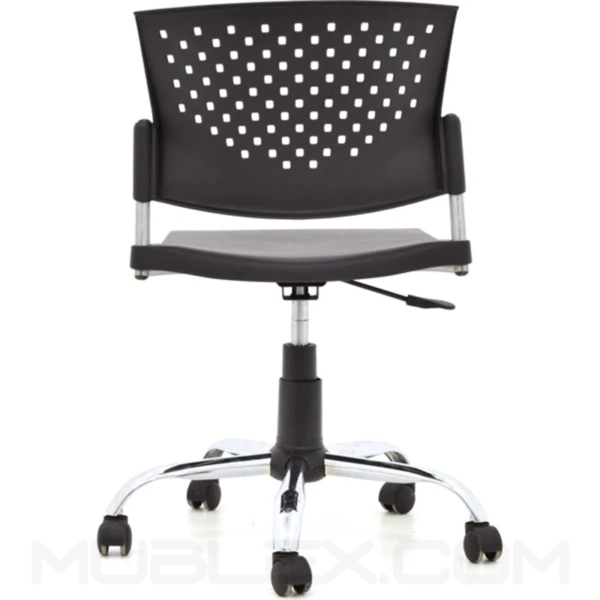 Silla Butterfly giratoria negra cromada 5