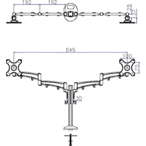 Brazos premium aluminio 12