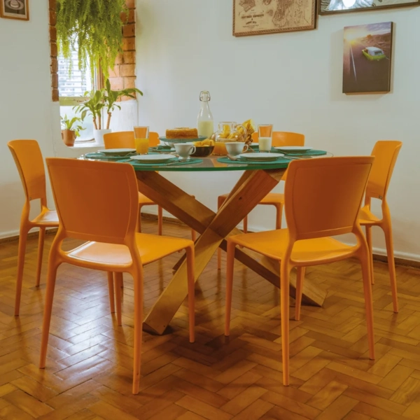 Silla tramontina sofia cerrado naranja 06