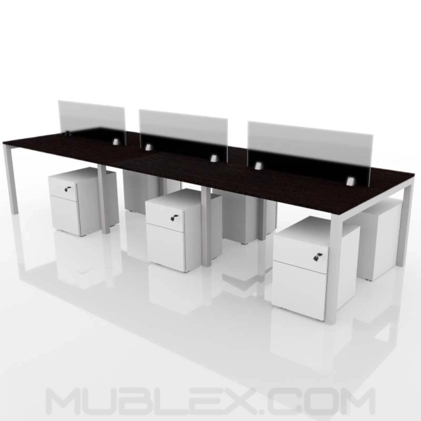 Escritorio 6P metalico 12