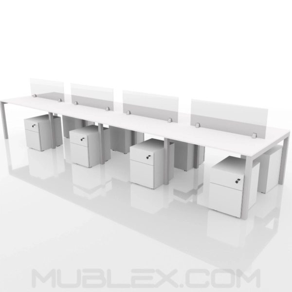 Escritorio 8P metalico 12