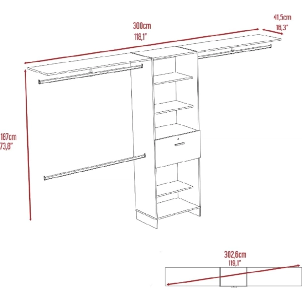 Closet Armable 5362 12