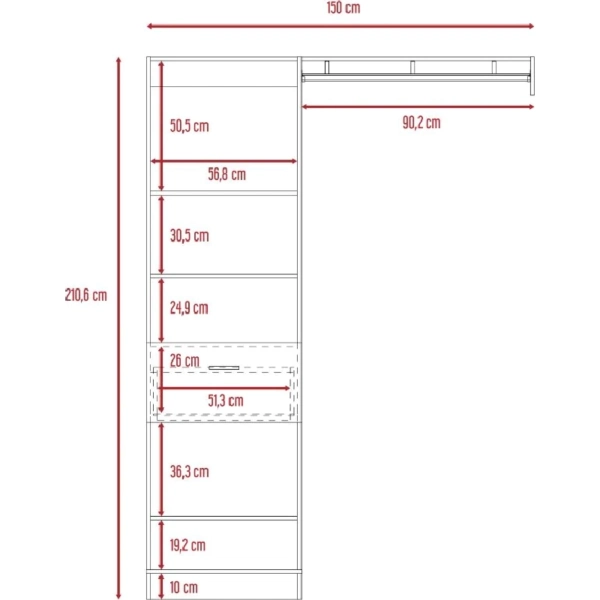Closet Armable 6075 12