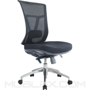 Silla Osaka sin cabecero sin brazos negra