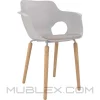 Silla Ole Tapizada Blanco Medera