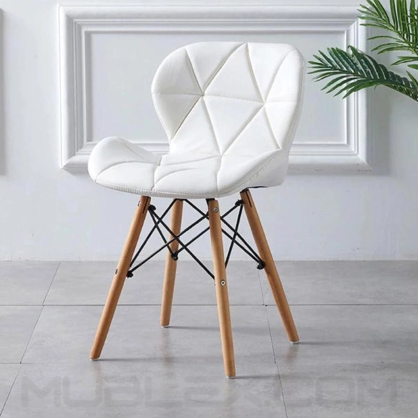 Silla de diseño mariposa blanca 4