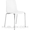 Silla Ari Blanca Cromo 10