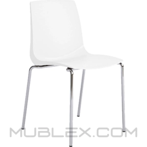 Silla Ari Blanca Cromo 10