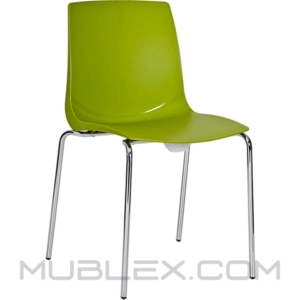 Silla Ari Verde Cromo 10