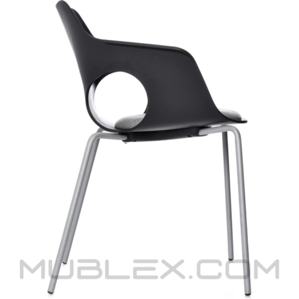 Silla Ole Asisento Tapizado Negro 14