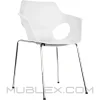 Silla Ole Blanca Cromo
