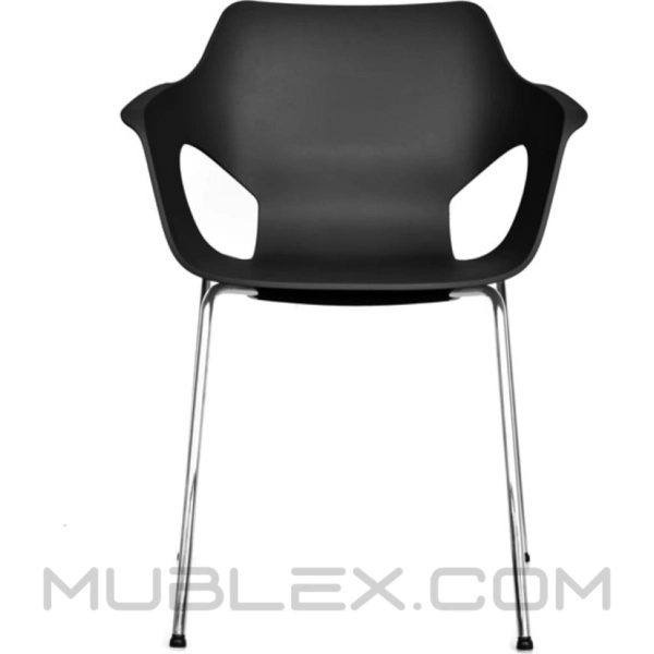 Silla Ole Nergra Cromo 11