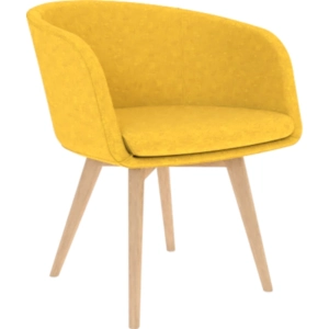 Sillón Boom Mostaza Madera 12