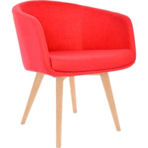 Sillón Boom Roja Madera 10