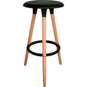 Butaco enzo patas madera negro 10