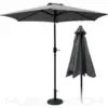 Parasol para exteriores Gris