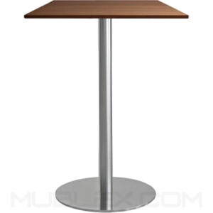 Mesa para bar o barra cuadrada en madera Aaron