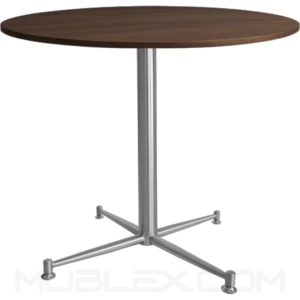 Mesa redonda para restaurante en madera Loana