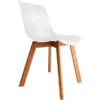 Silla Adelyn patas madera blanca 10