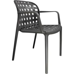 Silla Manu plastica gris