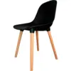 Silla Nolan patas en madera negra