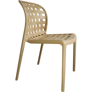 Silla Pascal plastica beigue