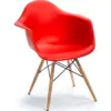 Silla eames con brazos roja 10