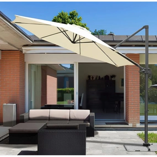 Sombrilla o parasol para exteriores o terraza con brazo ajustable 4