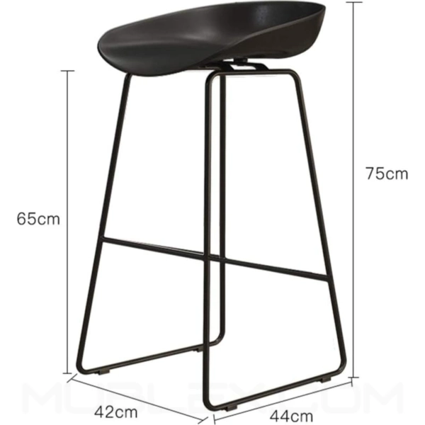 Butaco Misuri negro base pintada 3