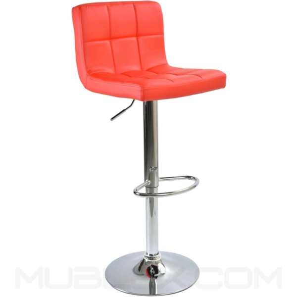 Butaco Nill sin brazos roja cuerina 11