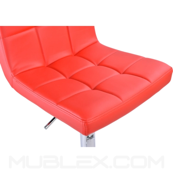 Butaco Nill sin brazos roja cuerina 12