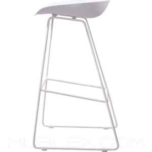 Butaco bar Misuri pintado blanco 2