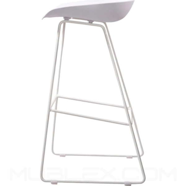 Butaco bar Misuri pintado blanco 2