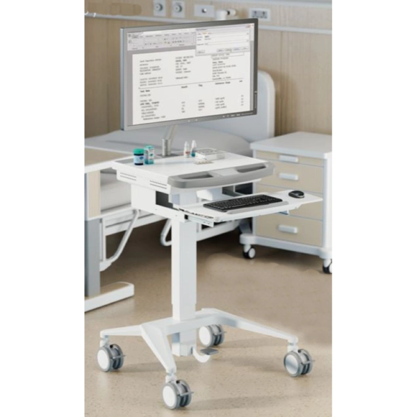 Carrito medico modular elevacion gas 13