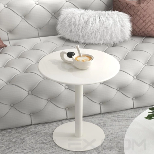 Mesa para cafetería redonda Bianca blanca 14