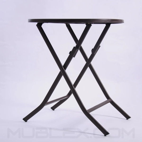 Mesa plegable redonda Litt cafe 10