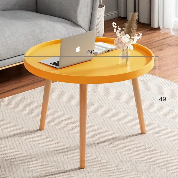 Mesita auxiliar Nice amarilla 10