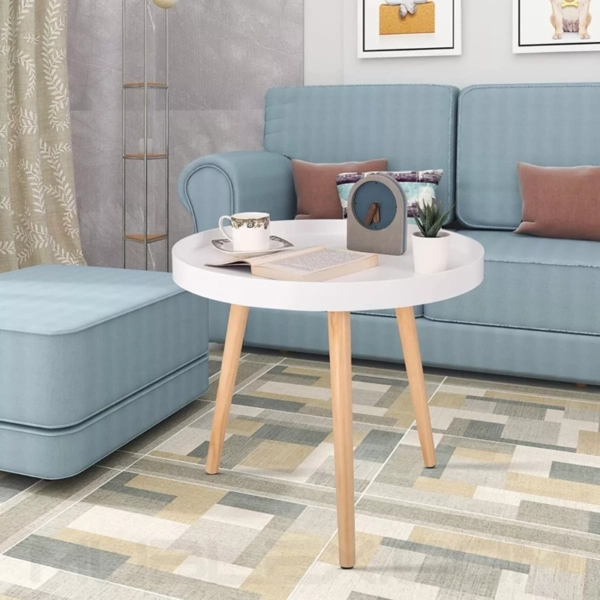 Mesita auxiliar Nice blanca 15