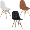 Silla Eames tapizada en cuerina