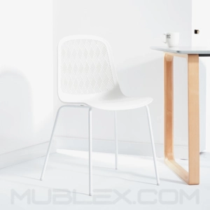 Silla de diseño Kimber blanca 10