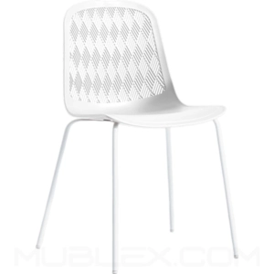 Silla de diseño Kimber blanca