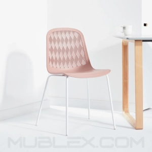 Silla de diseño Kimber rosa 11