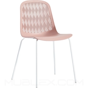 Silla de diseño Kimber rosa