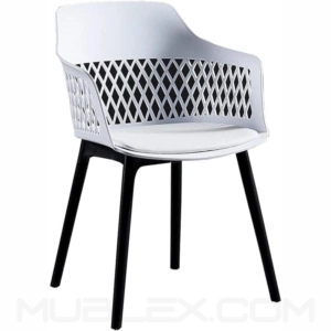 Silla de diseño Samantha blanca10